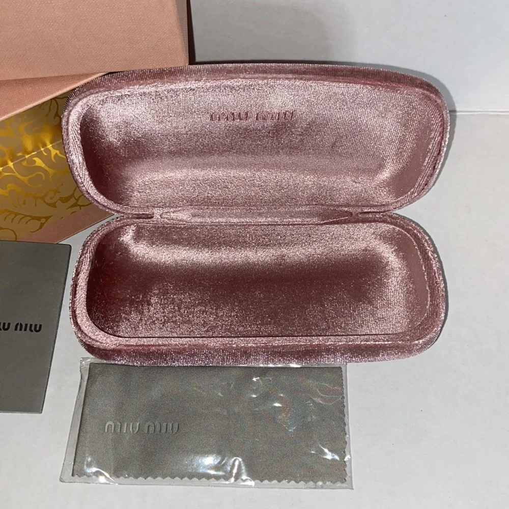 Designer NEW IN BOX - MIU MIU MU 50SS Round Wire Rim Designer Sunglasses, Gold